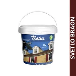 NATUR akrilni emajl za drvo i metal 0.75l svetlo braon