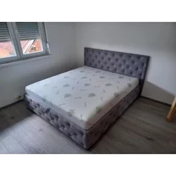 Francuski krevet Martin s prostorom za odlaganje i tapaciranim uzglavljem, 180x200cm