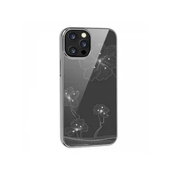 DEVIA Futrola Hard Case Crystal Flora za Iphone 13 pro srebrna