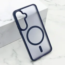 Futrola SILKY MAGSAFE za Samsung S921B Galaxy S24 5G plava
