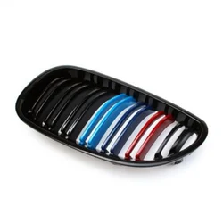 OEM Rešetke - Bubrezi BMW E60 / E61 (2005-2008) sedan / karavan, Dupli sa M bojama, Crne