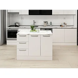 Hanah Home kuhinjsko ostrvo Alvinka 20237, 120 cm, belo