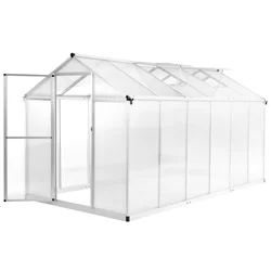 Den Rastlinjak iz aluminija 362x190x195 cm 13,41 m3