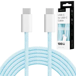 KRUGER&MATZ USB-C na USB-C kabl 1.5m za brzo punjenje i prenos podataka 100W 1.5m plavi KM1272-1,5BL
