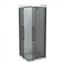 Tuš kabina COPEN ABSOLUT BLACK 80x80x200cm dark staklo 6mm sa pivot vratima