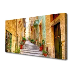 tulup.si Slika na platnu Old road town hiše 120x60 cm