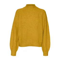 VERO MODA Pulover VMLEAF gorčica