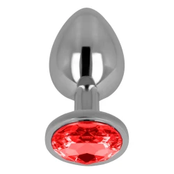 OhMama Anal Plug Metal Red 7cm