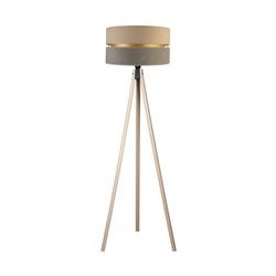 Duolla - Podna lampa DUO 1xE27/60W/230V prečnik 44 cm bež/siva/bež