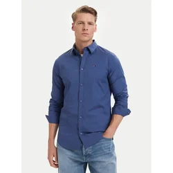 Tommy Jeans Srajca Original DM0DM04405 Modra Slim Fit