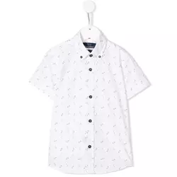 Harmont & Blaine Junior - Dachshund print shirt - kids - White