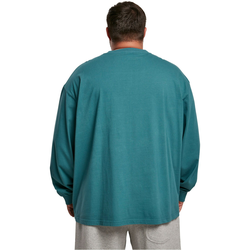 Pigment-dyed long-sleeved pocket teal