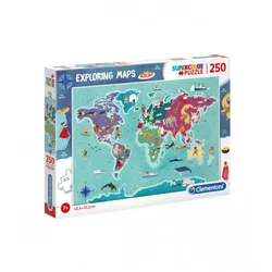 CLEMENTONI  Igračka puzzle EXPLORING MAPS 87342
