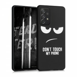 Futrola s dizajnom dont touch my phone za Samsung Galaxy A72 - crna