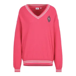 FILA Pulover pastelno rdeča/črna/bela