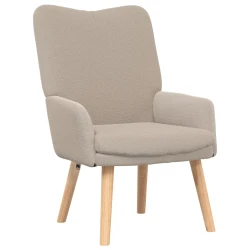 fotelja Svijetlo siva 63 x 67 x 94 cm Vuna i Plywood