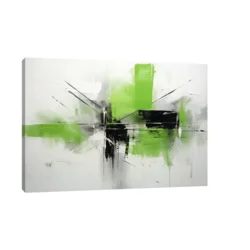 Canvas Slika na platnu Dinamično zelenilo, Bez rama, 150 x 100 cm