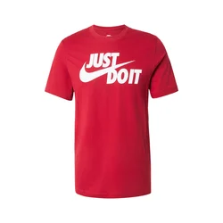 Nike Sportswear Majica Swoosh rdeča/bela