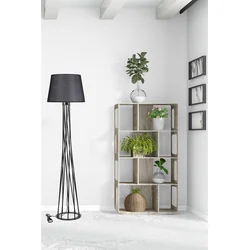 Aberto Design Podna lampa Havin, 160 cm, 45 cm, E27, Crna