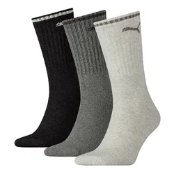 PUMA Nogavice siva/črna/bela