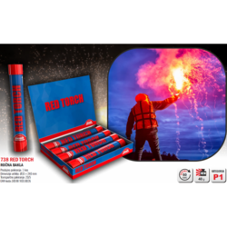 Ročna bakla RED TORCH - 1 kos
