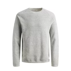 JACK & JONES Muški džemper 12157321, Svetlosivi