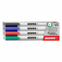 KORES MARKER ZA BELO TABLO, komplet, 2mm, tanki