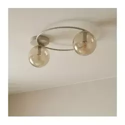 Plafonska lampa SOPRA 2xE14/10W/230V bež/zadimljena bež