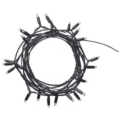 LEDLJUS LED lanac s 24 svetla, napolju crna