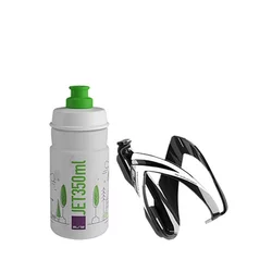 BIDON+NOSAČ BIDONA ELITE KIT CEO glossy-clear green 350ml