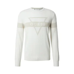 GUESS Pulover MARK kit / off-bela