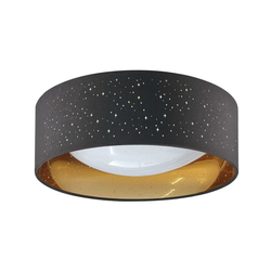 LED plafonsko svetlo TULUZA LED/18W/230V prečnik 32 cm crno