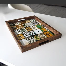 Aberto Design Poslužavnik REF006 48 x 38 x 4 cm, Šareni