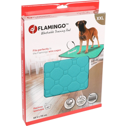 Flamingo pasja plenica - zelena XXL