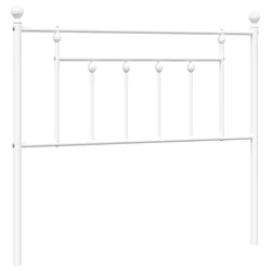 Vidaxl Kovinsko nadomestno vzglavje belo 100 cm