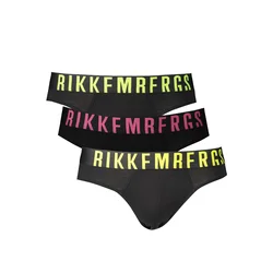 Bikkembergs Set muških slip gaća BKK1USP16TR, 3 komada, Crni