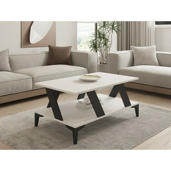 Hanah Home HANAH HOME Tabla - Anthracite, White klubska mizica, (20870105)