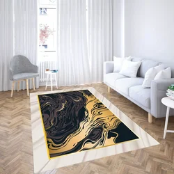 Conceptum Hypnose Tepih CG_107, Pravougaoni, 160x230 cm, Crno-zlatne boje