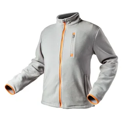 shumee Flis pulover, siv, velikost XL