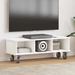 TV stalak Bijelo 100 x 35 x 35 cm Konstruirano drvo