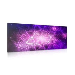Slika Mandala z ozadjem galaksije - 200x100