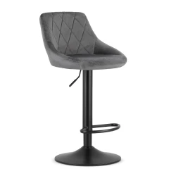 ModernHome ModernHome Barska stolica Kast grey velvet