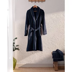 Madame Coco Set bademantil i peškir Jack, Teget