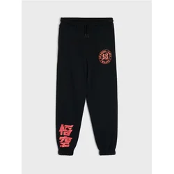 Sinsay - Donji deo trenerke loose jogger Dragon Ball - crno