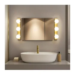 BRILAGI - SET 2x LED zidna svetla za kupatilo HOLLYWOOD 3xLED/3W/230V 39 cm IP44 zlatna