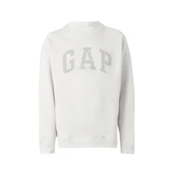 GAP Majica HERITAGE  svetlo siva / bela