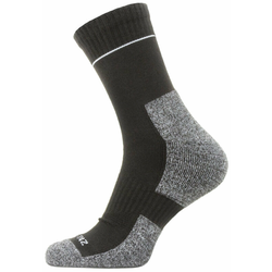Čarape SealSkinz Solo QuickDry Ankle Length Veličina čarapa: 47-49 / Boja: crna/siva