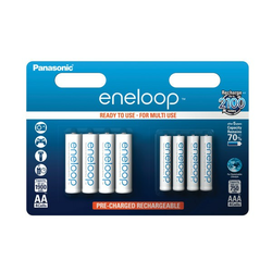 Panasonic Eneloop baterija AA / AAA, 8 kos