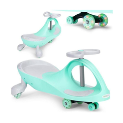 Eco Toys Guralica za decu Wiggle sa Led točkovima, Zeleni