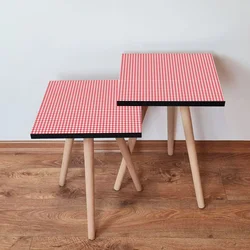Hanah Home Set klub stočića 2Shp241, 2 komada, Rozi